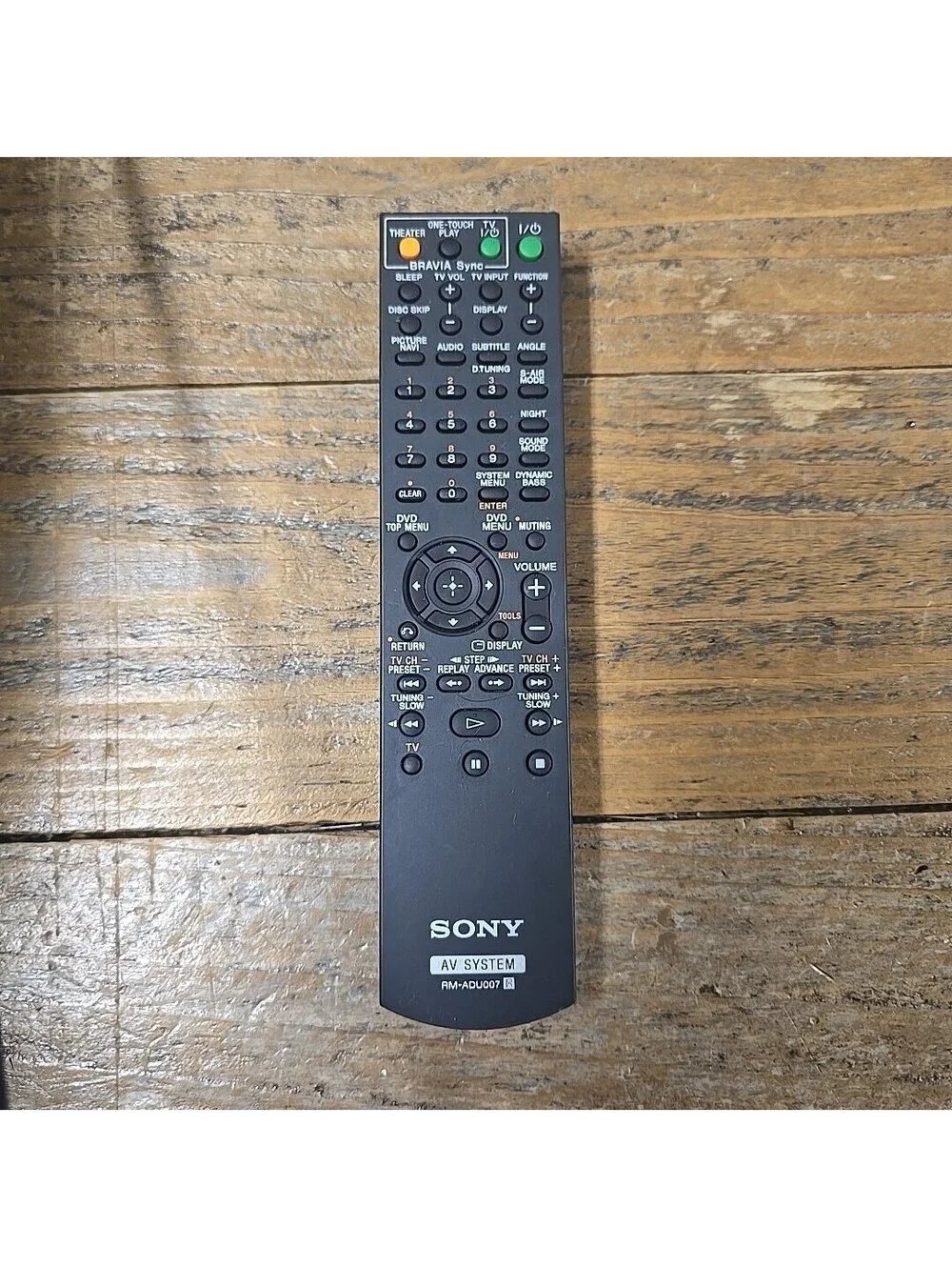 Sony RM-ADU007 Original OEM AV System Remote Control No Battery Cover